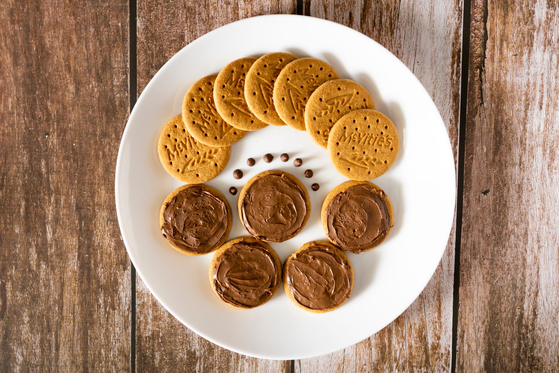 チョコビスケットの盛り合わせ